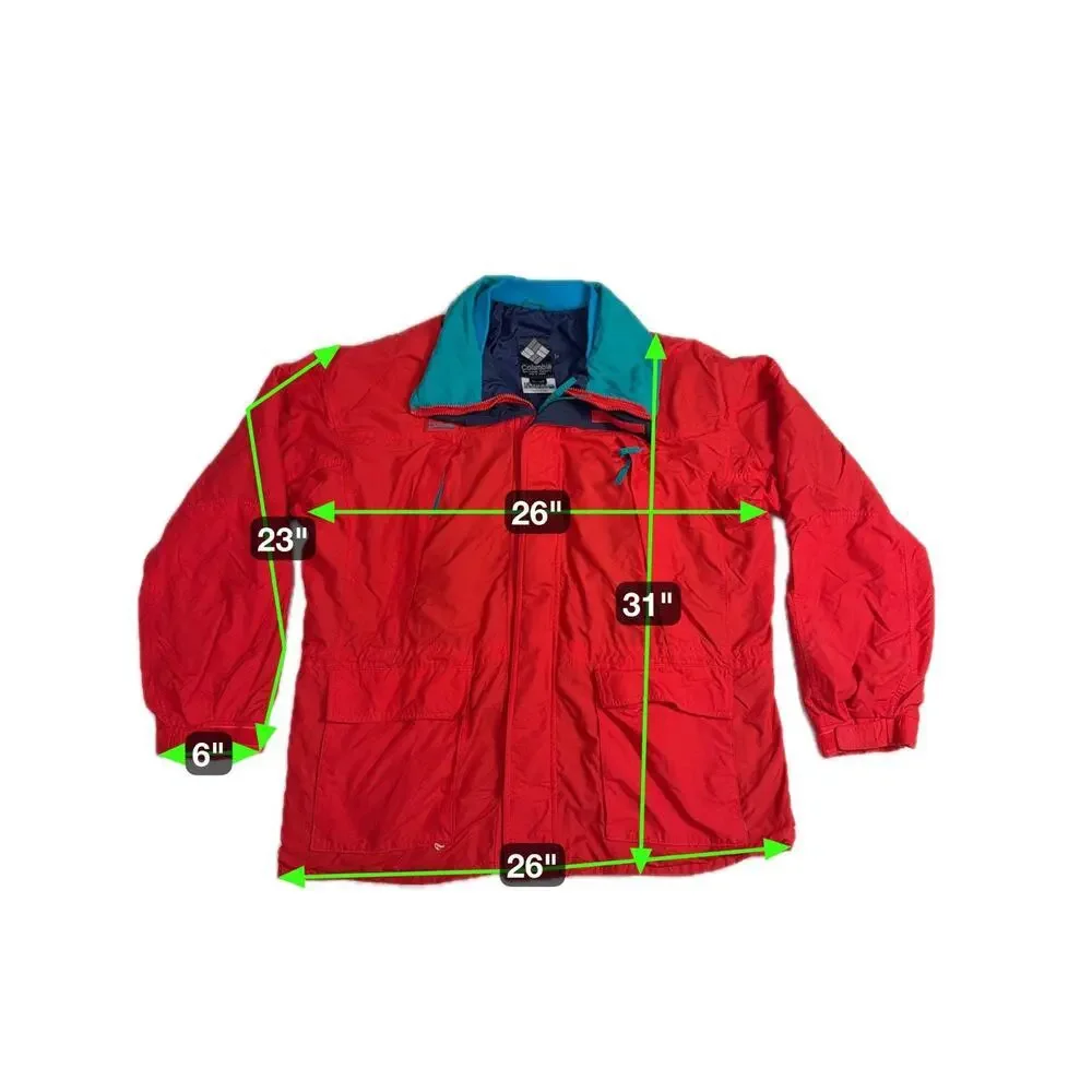 Vintage Columbia Powder Keg Color Block Ski Jacket Size XL - Picture 4 of 4